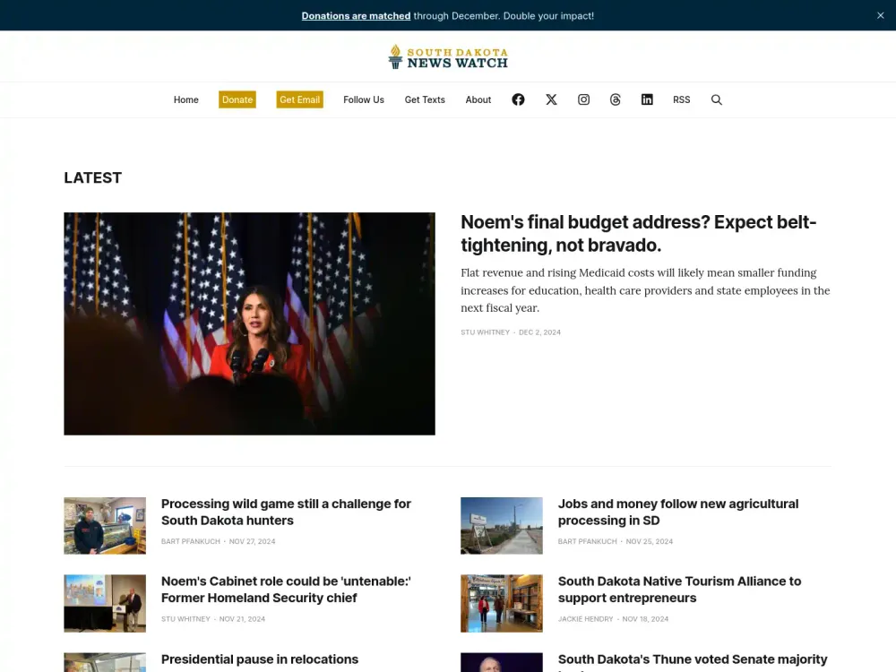 South Dakota News Watch