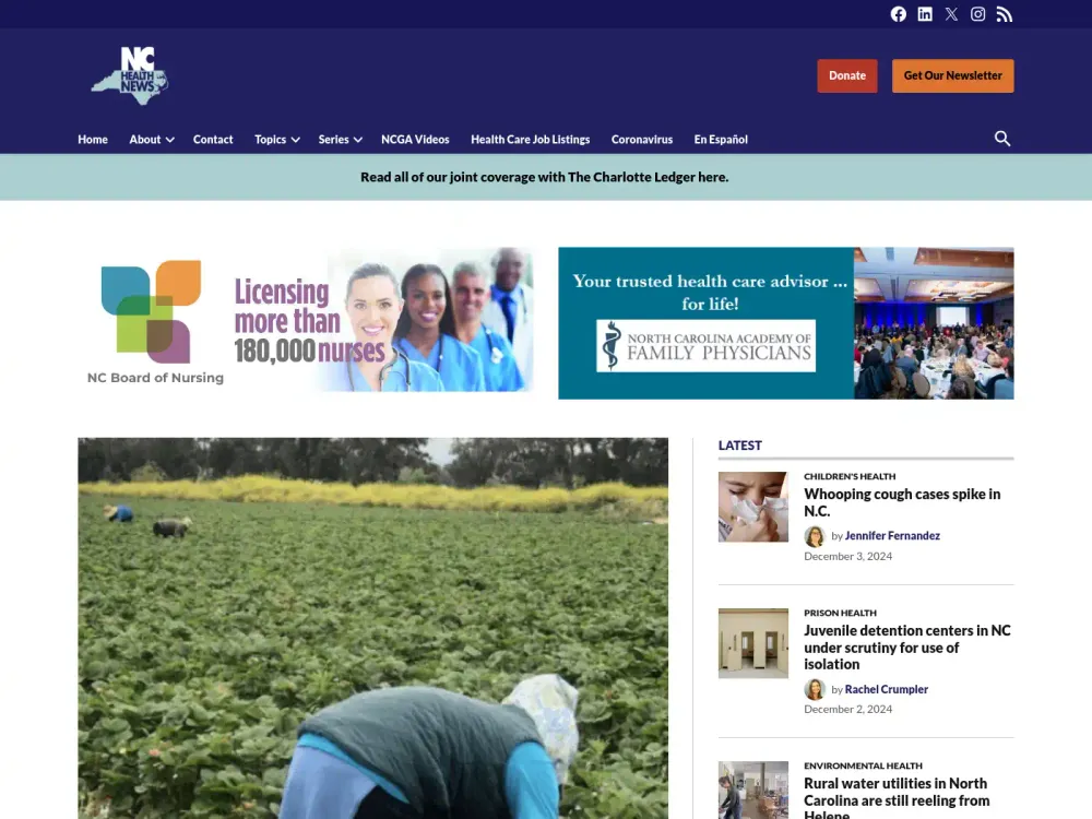 North Carolina Health News