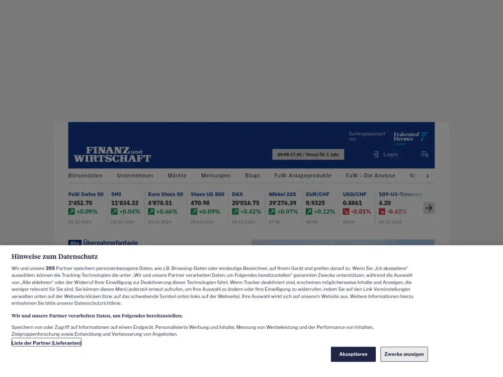 Finanz und Wirtschaft