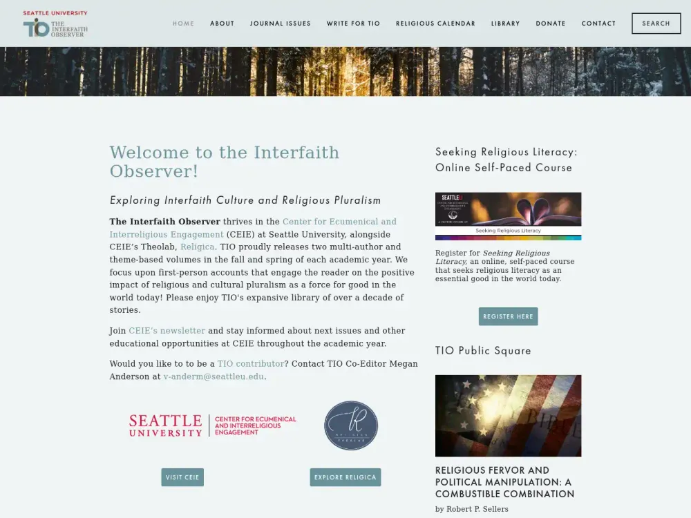 The Interfaith Observer