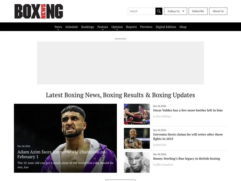 Boxing News