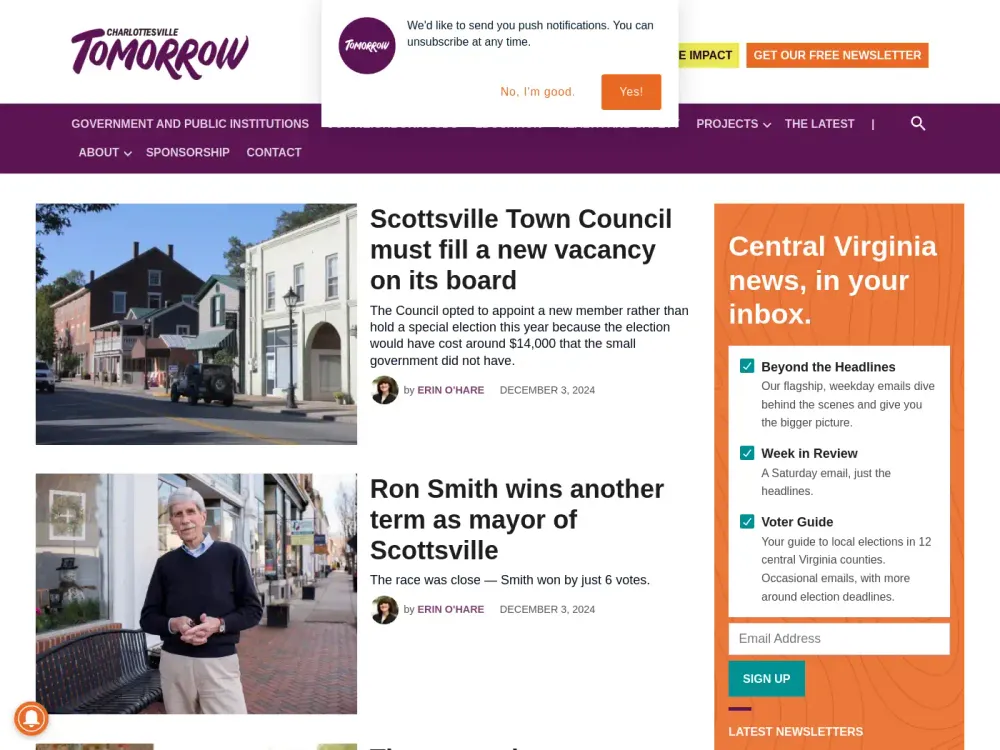 Charlottesville Tomorrow